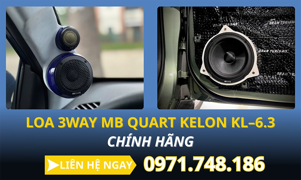 Độ loa 3Way MB Quart Kelon KL–6.3 cho ô tô tại CARBOSS