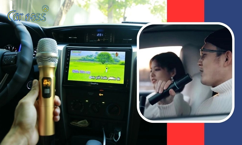Độ karaoke trên xe hơi 4 chỗ- 9 chỗ -16 chỗ- 29 chỗ- xe khách 1 Độ karaoke trên xe hơi