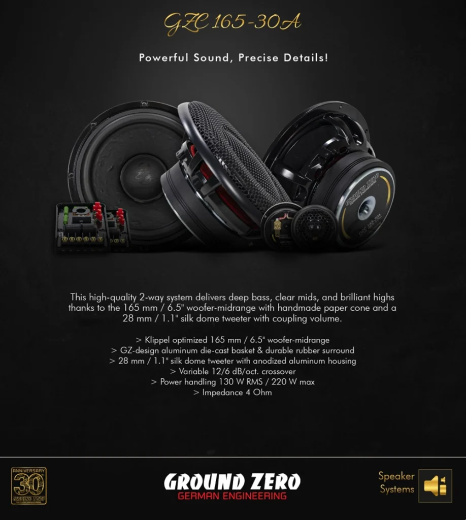 Độ âm thanh ô tô Ground Zero