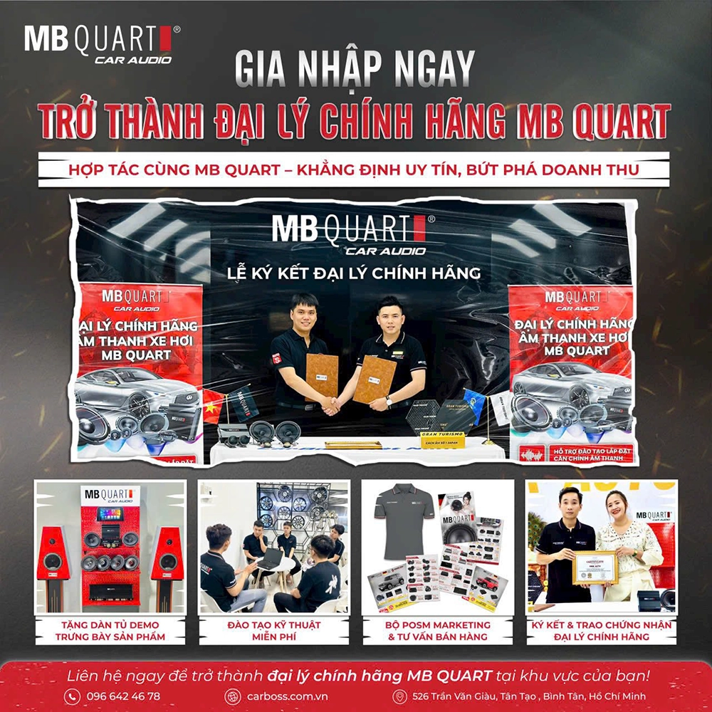 Carboss - Đại lý phân phối loa ô tô MB Quart hàng đầu Việt Nam