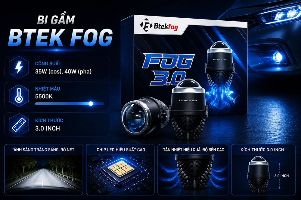 Bi gầm BTek Fog