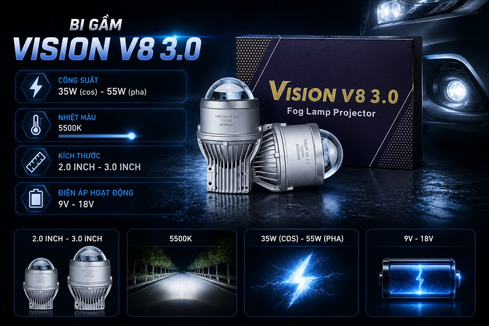 Bi gầm Vision V8 3.0