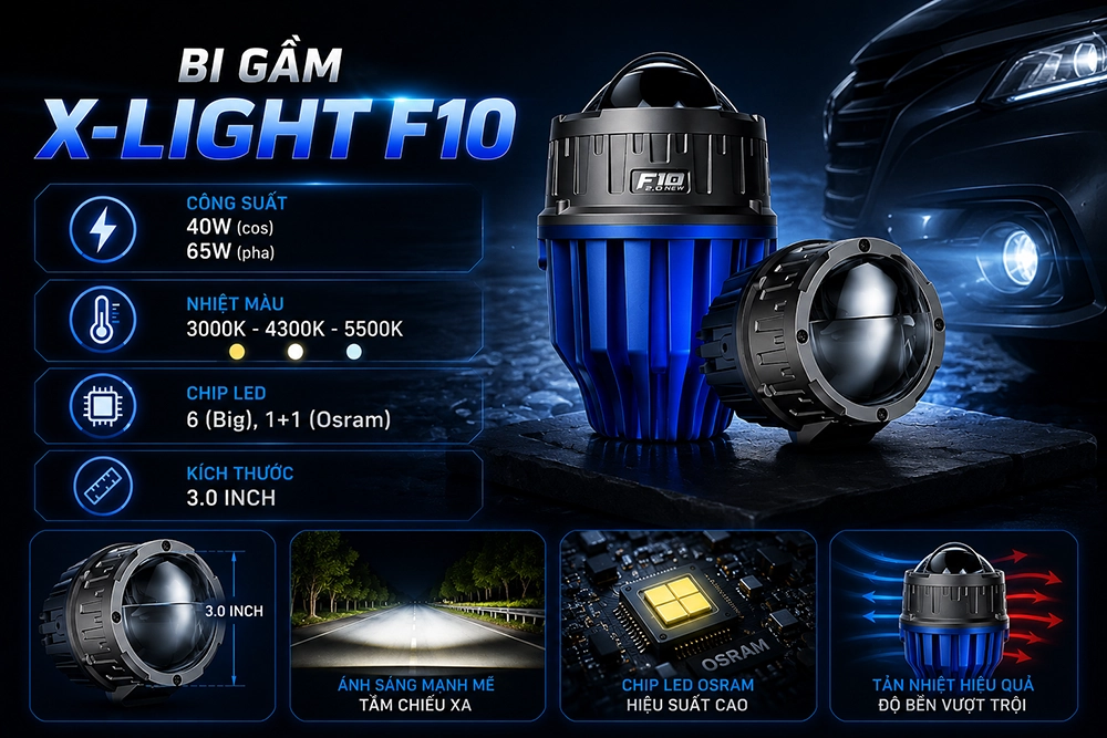 Bi gầm X-Light F10