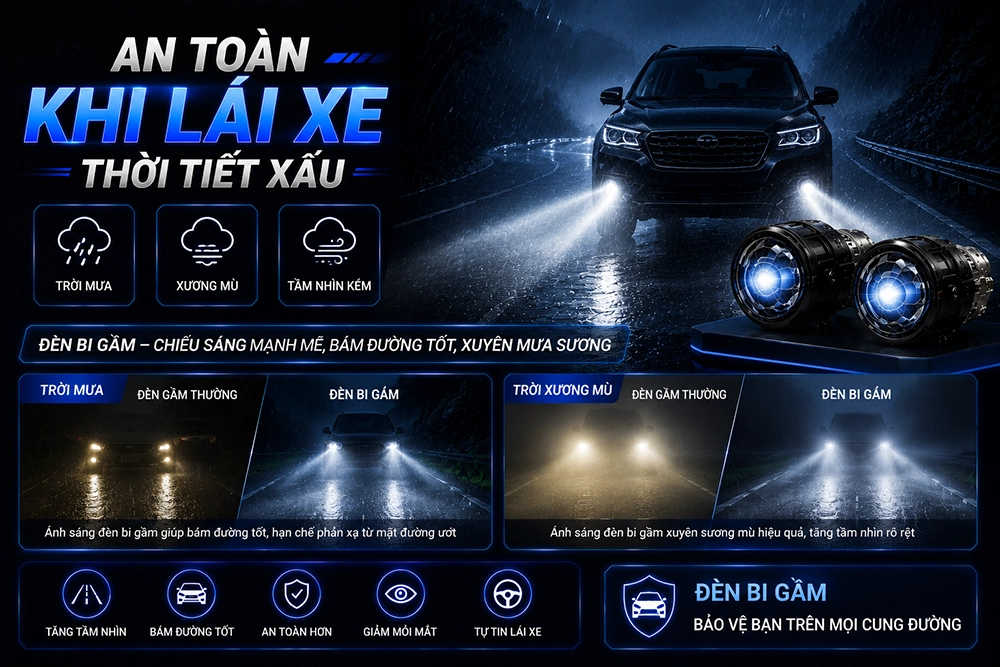 Đèn bi gầm ô tô