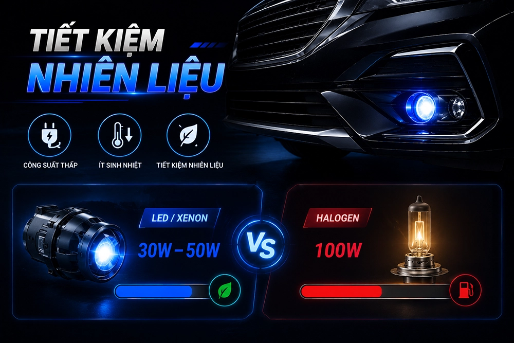 Đèn bi led gầm xe hơi