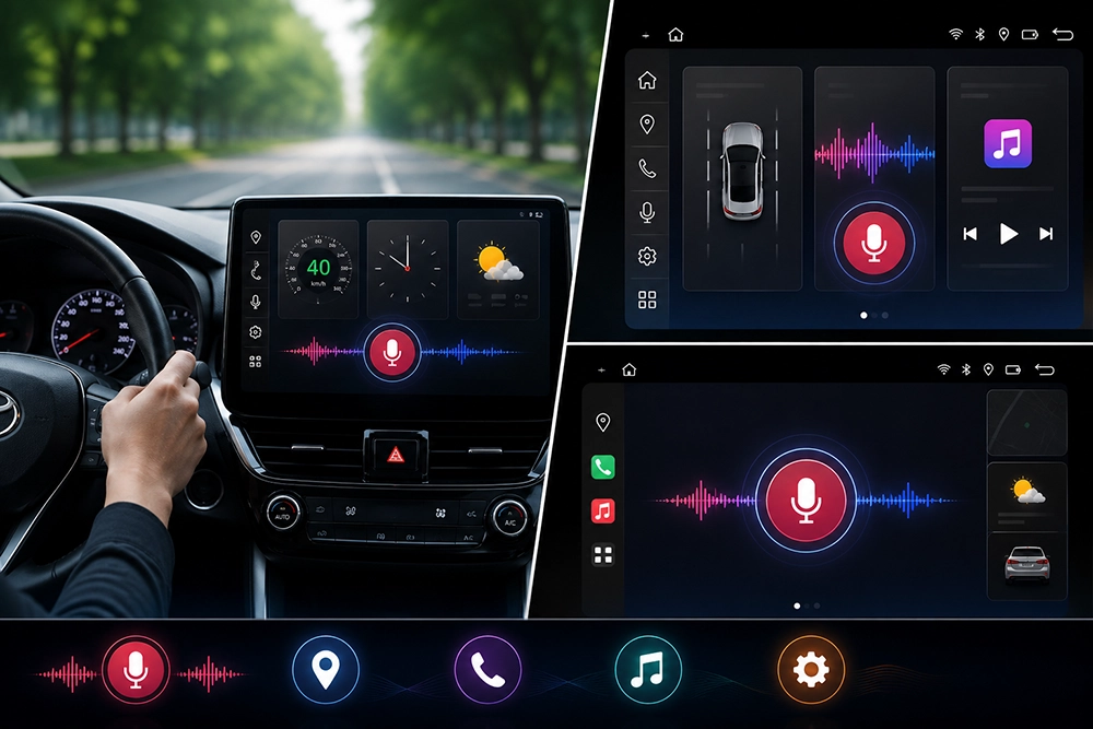 Điều khiển giọng nói thông minh ICARV trên màn hình Elliview