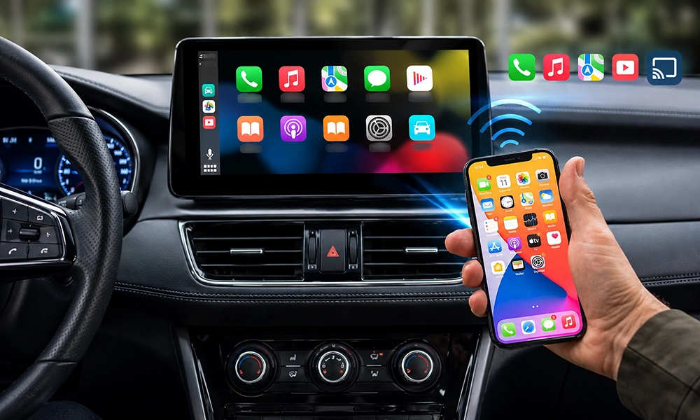 Kết nối điện thoại dễ dàng với màn hình Android ô tô