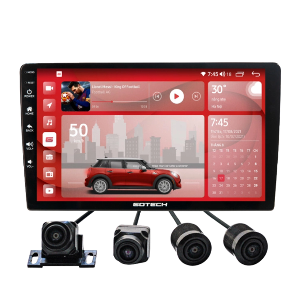 Màn hình Gotech GT10 PRO 4 Màn hình ô tô Gotech GT10 PRO