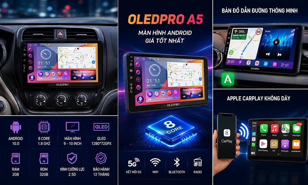 Màn hình OledPro A5 giá tốt, đầy đủ tính năng hiện đại