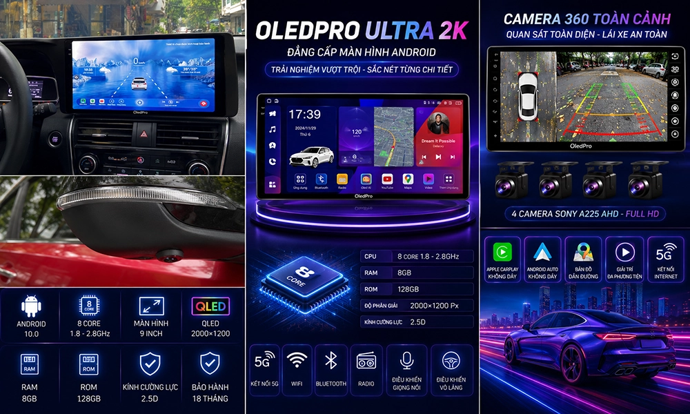 Màn hình OledPro Ultra 2K độ phân giải siêu sắc nét