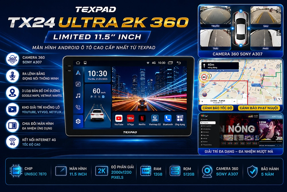Màn hình TexPad TX24 Ultra 2K 360 Limited 11.5 inch cao cấp