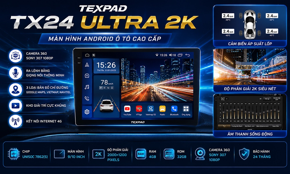 Màn hình TexPad TX24 Ultra 2K độ phân giải siêu sắc nét