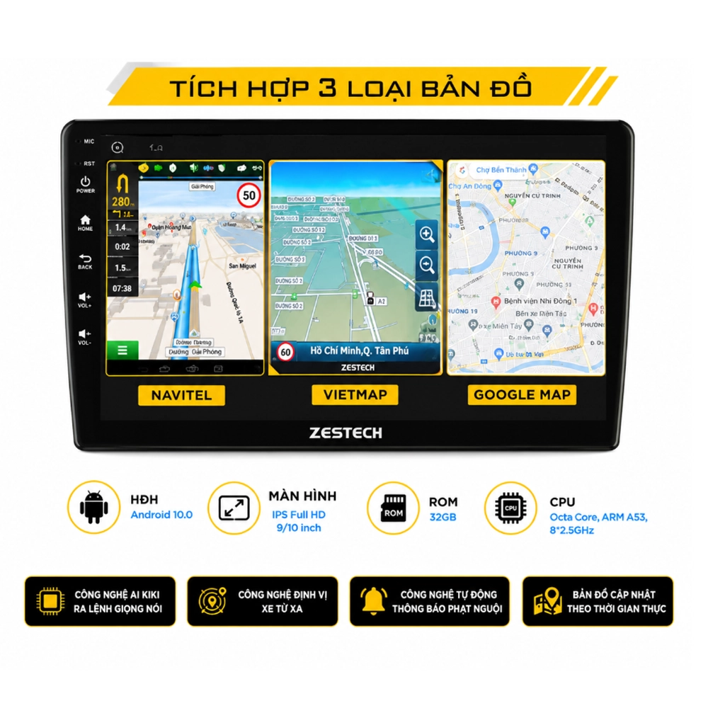Màn hình Zestech Z500 New 5 Màn hình Zestech Z500 New chính hãng
