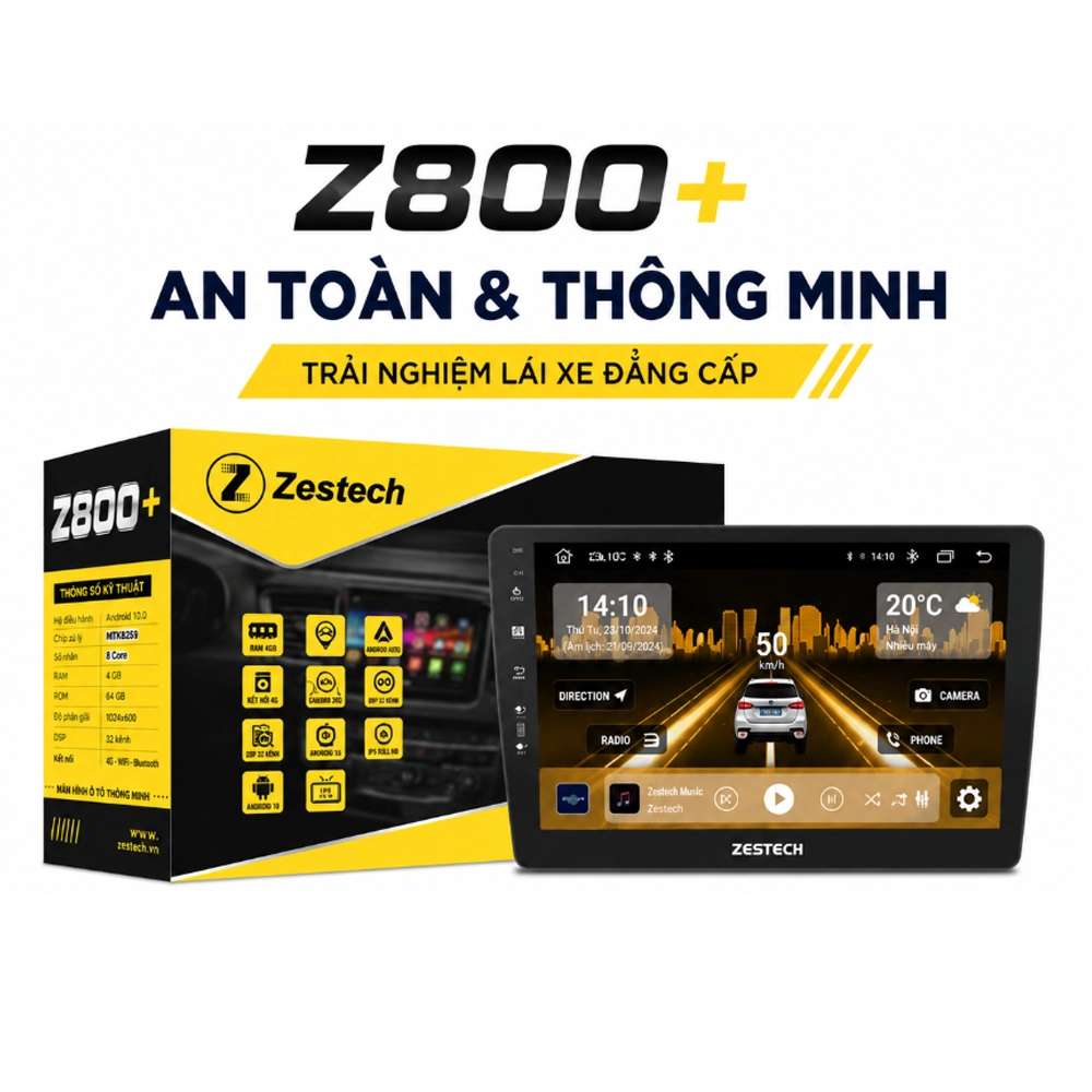 Màn hình Zestech Z800+ 6 Màn hình xe ô tô Zestech Z800+