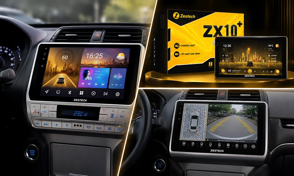 Màn hình Zestech ZX10+ cao cấp hiệu năng vượt trội