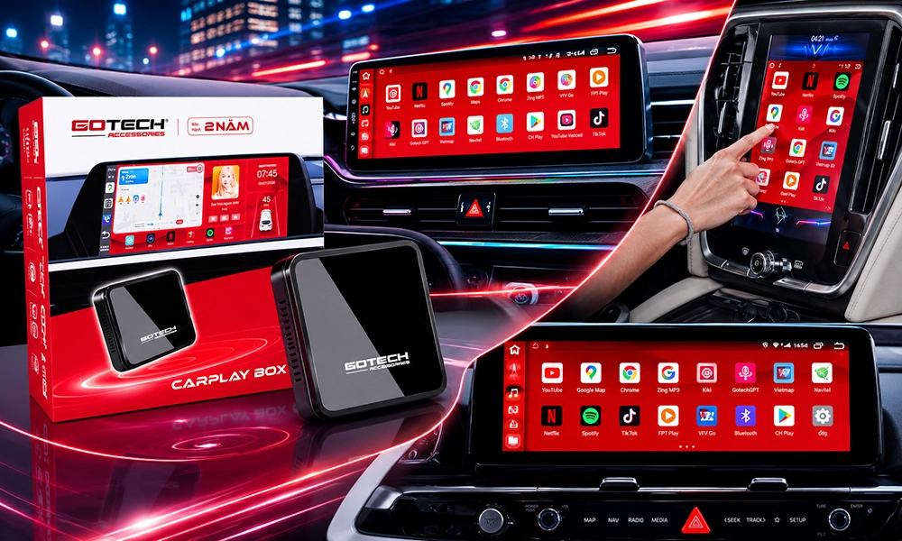 Android Box Gotech GB9 cao cấp, hiệu năng hàng đầu