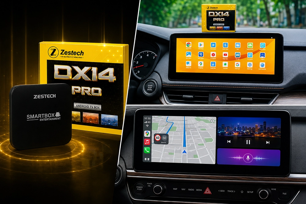 Android Box Zestech DX14 Pro cấu hình cao cấp, hiệu năng mạnh mẽ