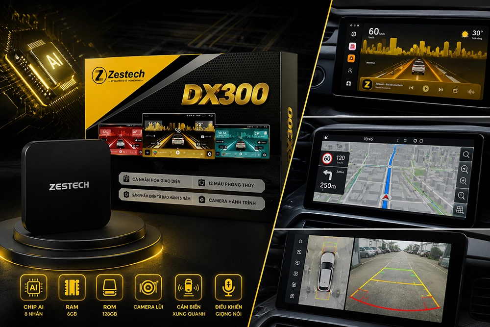 Android Box Zestech DX300 tích hợp AI thông minh