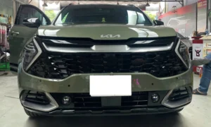 Độ đèn bi gầm Kia Sportage