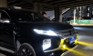 Độ đèn bi gầm Mitsubishi Triton