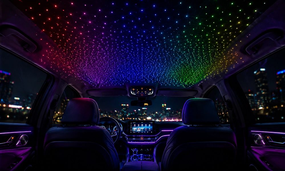 Độ trần sao đổi màu RGB ô tô