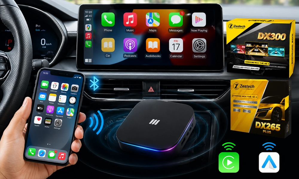 Kết nối CarPlay và Android Auto không dây