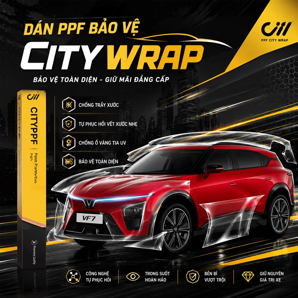 PPF City Wrap ô tô 10 Dán PPF City Wrap ô tô