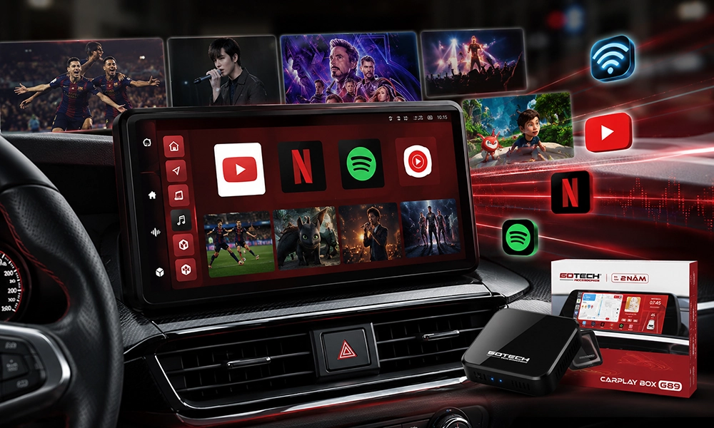 Tính năng giải trí đa phương tiện trên Android Box Gotech