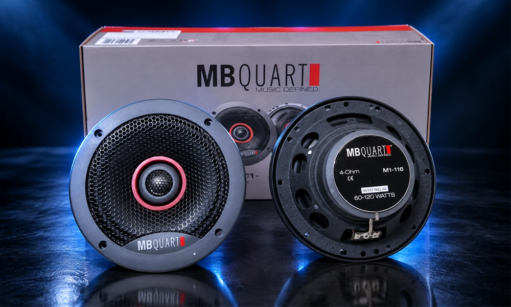 Độ loa đồng trục 2 đường tiếng MB QUAT M1-116 cho xe hơi