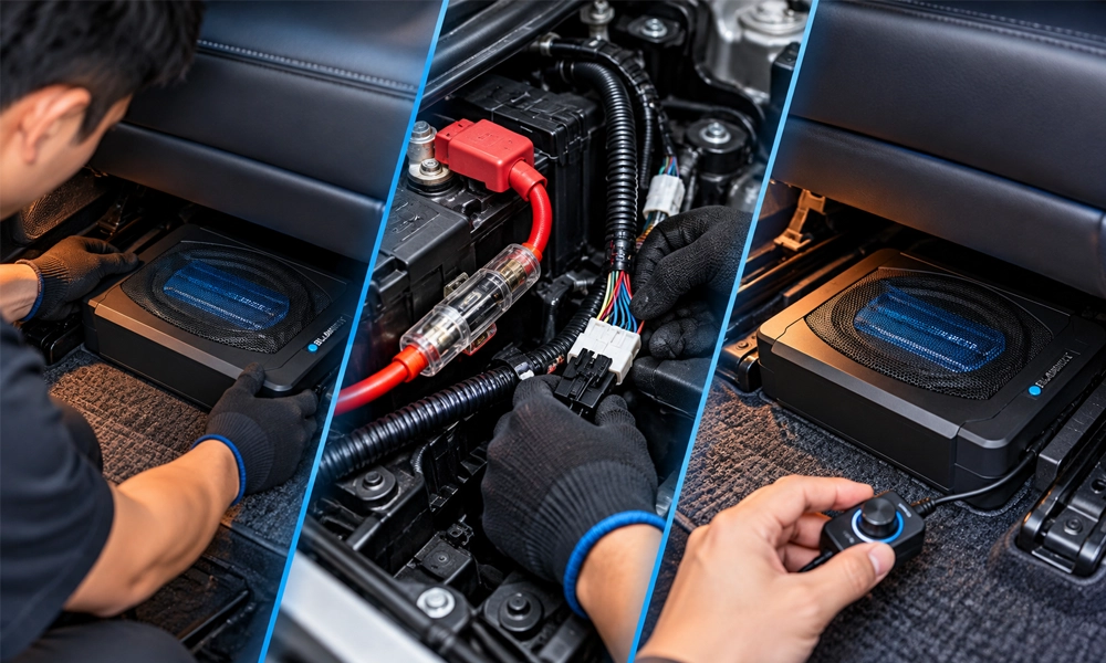 Quy trình lắp đặt loa Sub Blaupunkt chuẩn kỹ thuật tại Carboss